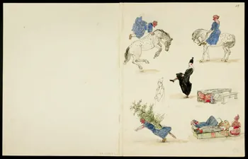 partie d'un ensemble de dessins Numéro de clowns 1968.102.5363.9 Photo