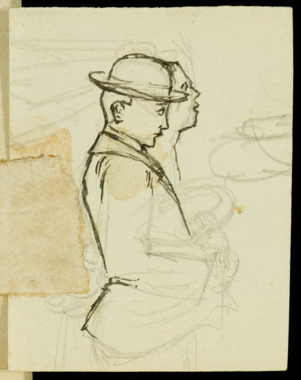 partie d'un ensemble de dessins Hommes 1968.102.5366.1 Photo