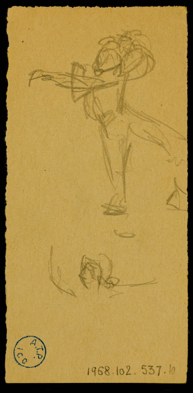 partie d'un ensemble de dessins Elly Ardelle 1968.102.537.10 Photo