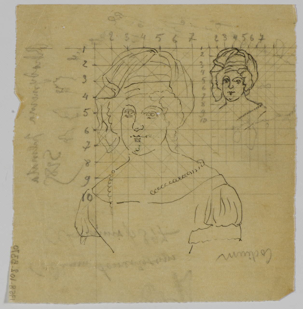 partie d'un ensemble de dessins Portrait de femme 1968.102.5370 Photo