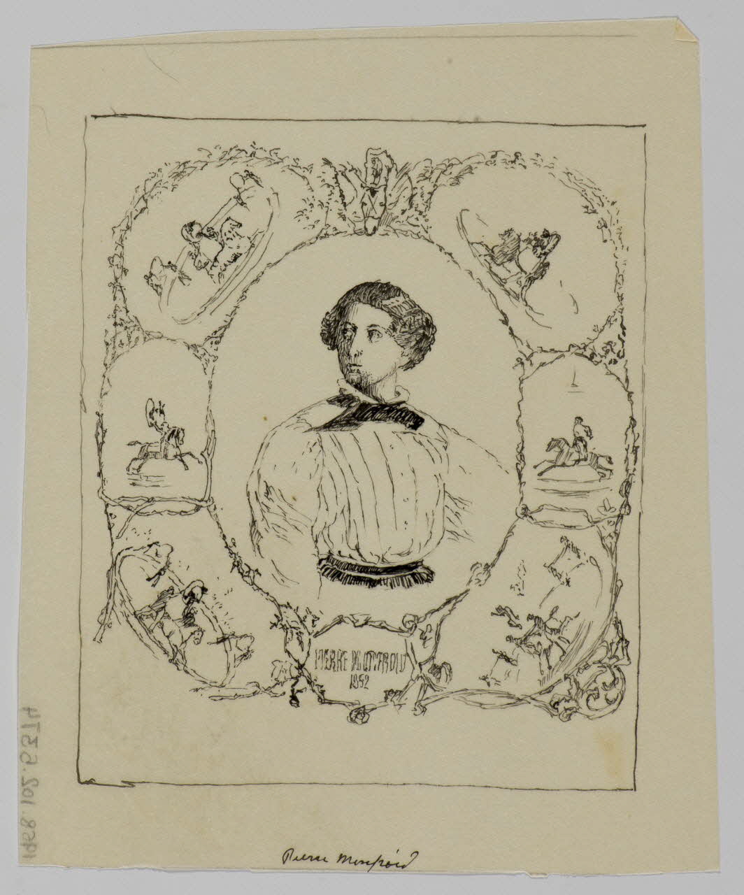 partie d'un ensemble de dessins Portrait d'homme 1968.102.5374 Photo