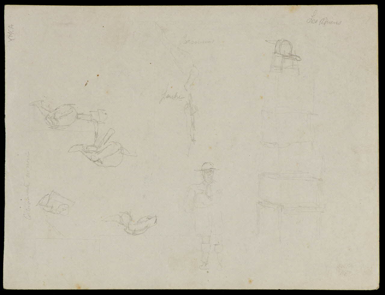 partie d'un ensemble de dessins Contorsionnistes 1968.102.5378 Photo