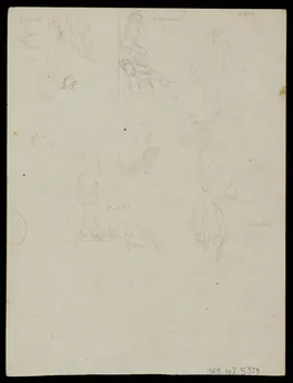 partie d'un ensemble de dessins Contorsionnistes 1968.102.5378 Photo