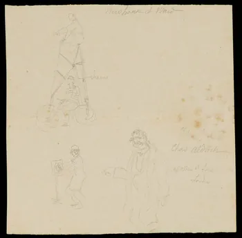 partie d'un ensemble de dessins Numéro d'équilibriste 1968.102.5385 Photo