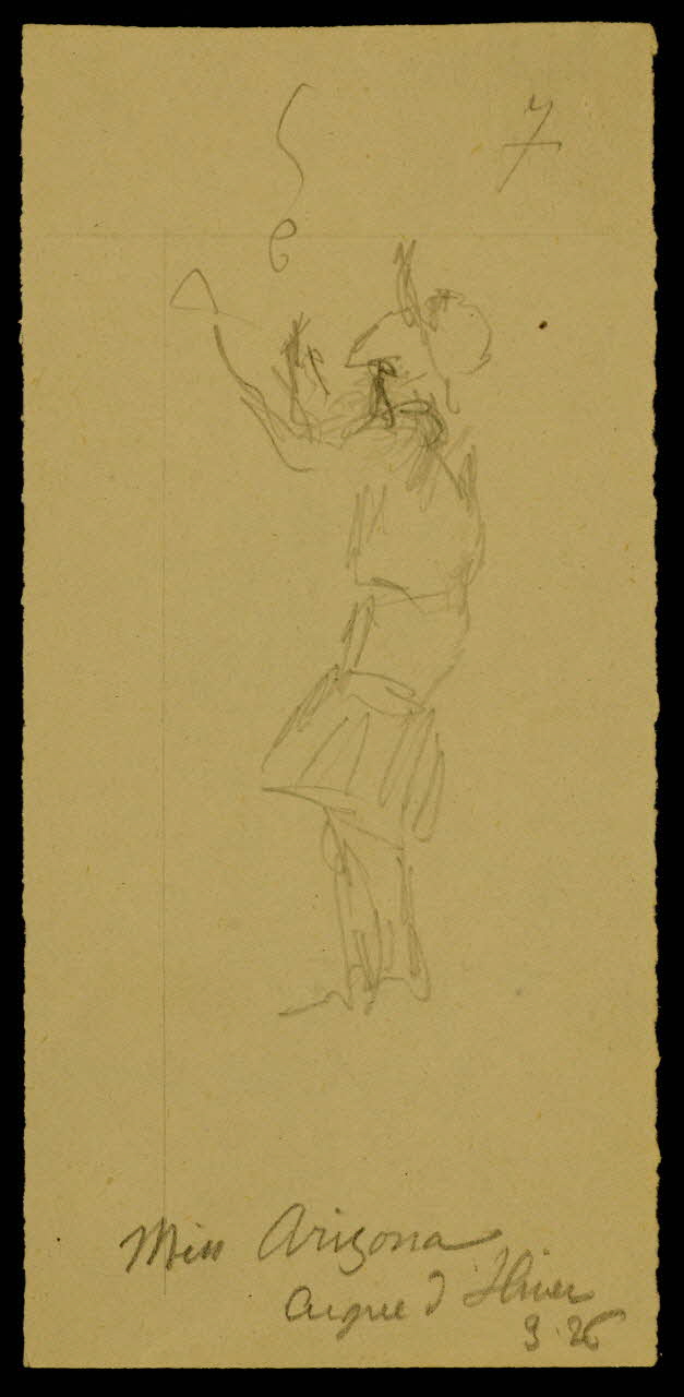 partie d'un ensemble de dessins Miss Arizona 1968.102.544.12 Photo