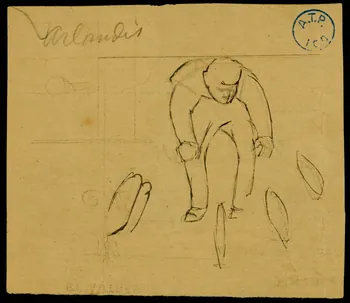 partie d'un ensemble de dessins Arlandis 1968.102.545.4  Photo
