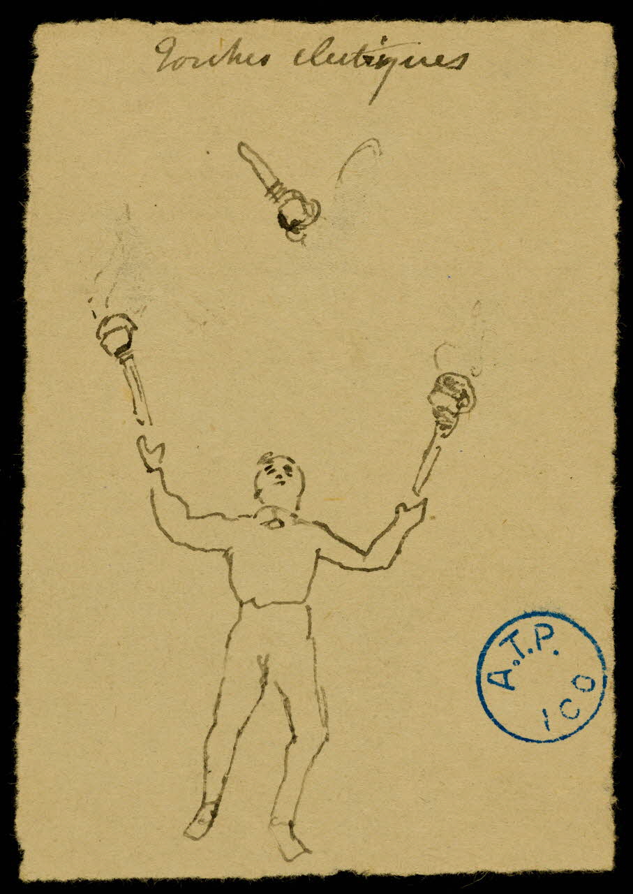 partie d'un ensemble de dessins Torches électriques 1968.102.545.8 Photo