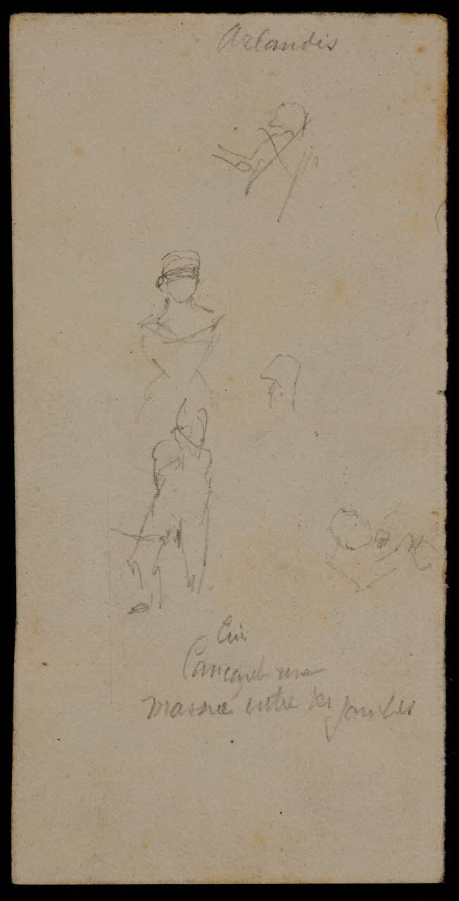 partie d'un ensemble de dessins Arlandis 1968.102.547.3 Photo