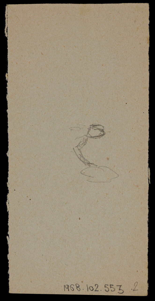 partie d'un ensemble de dessins Esquisse 1968.102.553.2 Photo