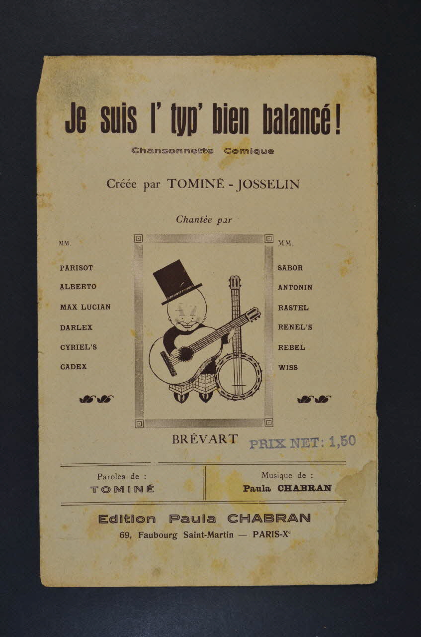 partition de musique petit format 1965.160.57 Photo Mucem