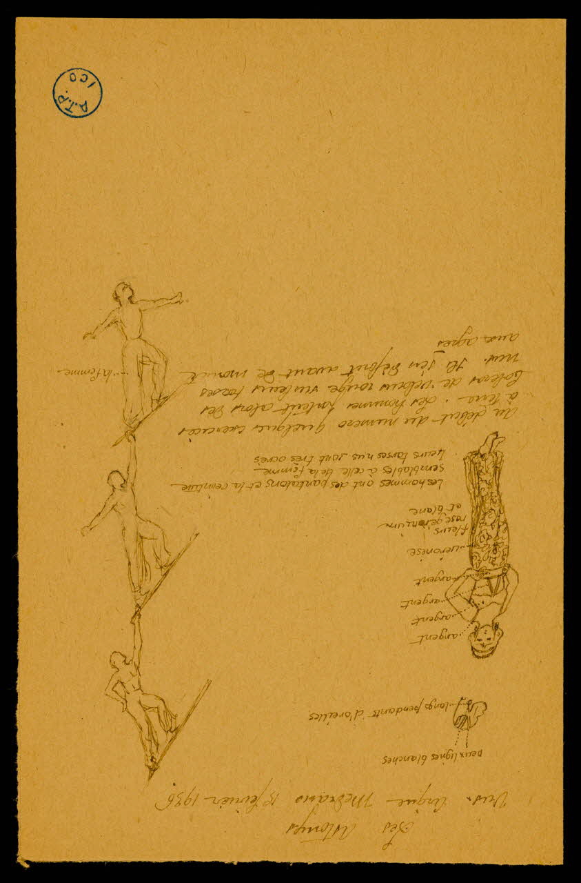 partie d'un ensemble de dessins Les Astonys 1968.102.569 Photo