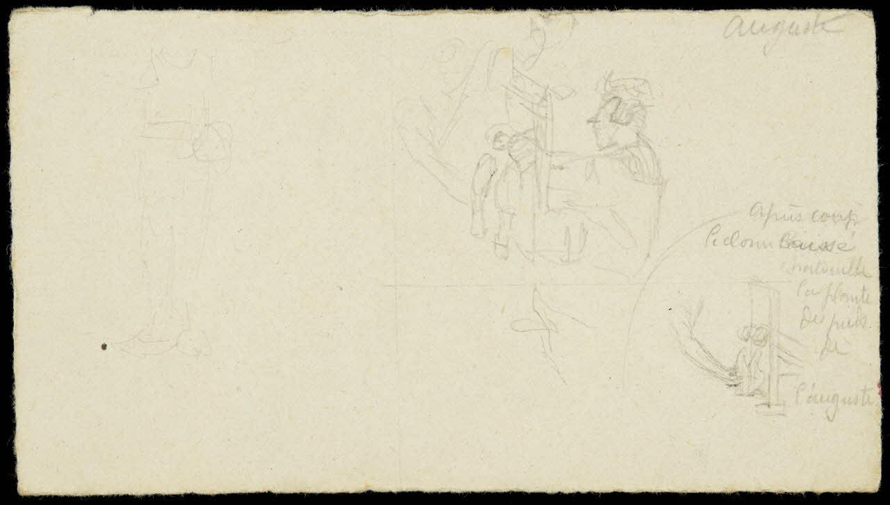 partie d'un ensemble de dessins auguste 1968.102.596.4 Photo