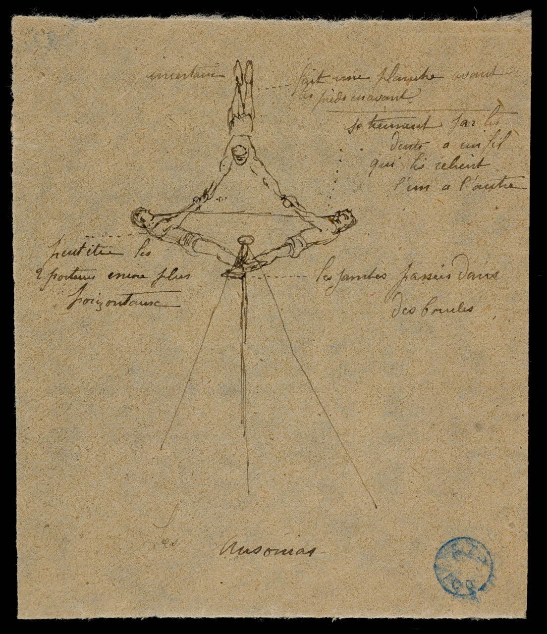 partie d'un ensemble de dessins Les Ausonias 1968.102.604.5 Photo