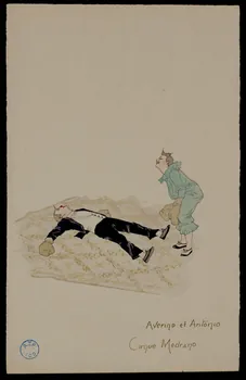 partie d'un ensemble de dessins Averino et Antonio 1968.102.617.11 Photo