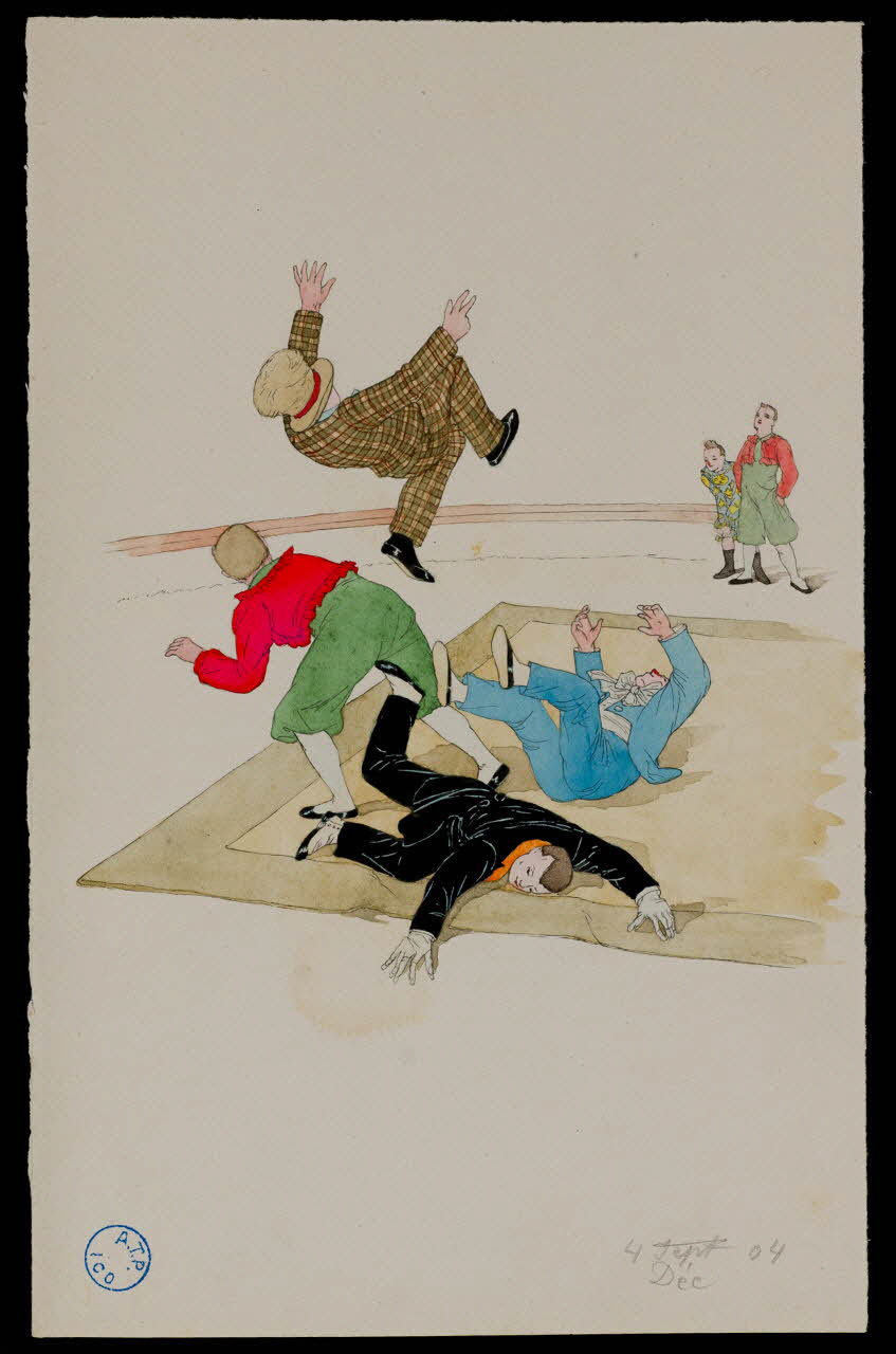 partie d'un ensemble de dessins Scène comique au cirque 1968.102.617.13 Photo