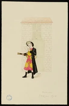 partie d'un ensemble de dessins averino 1968.102.617.14 Photo