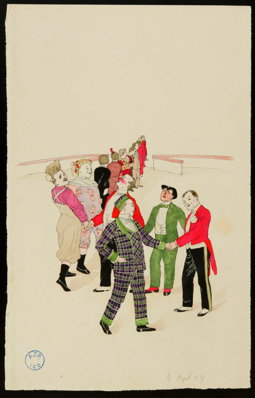 partie d'un ensemble de dessins Artistes sur la piste de cirque 1968.102.617.18 Photo