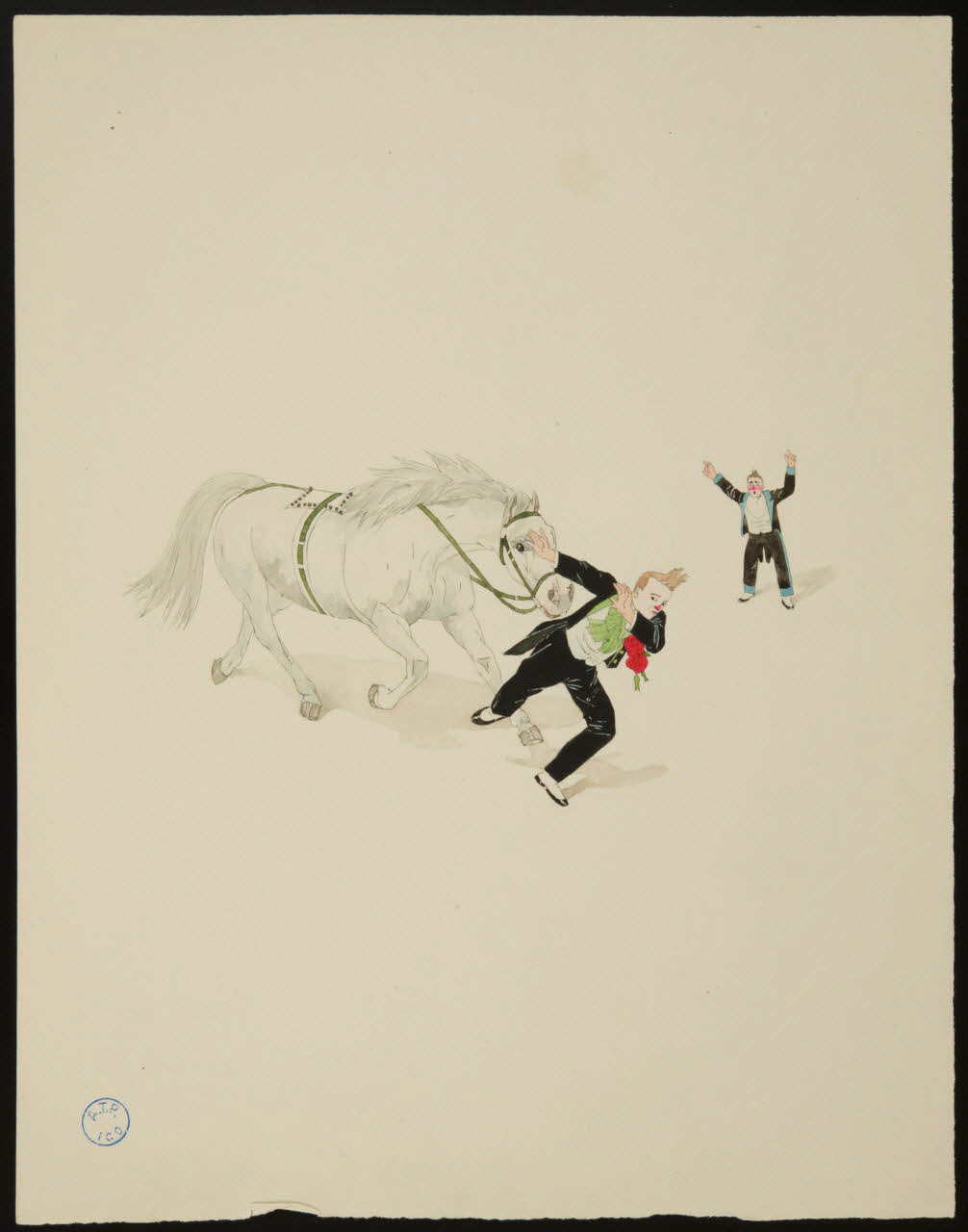 partie d'un ensemble de dessins Numéro de clowns 1968.102.617.23 Photo