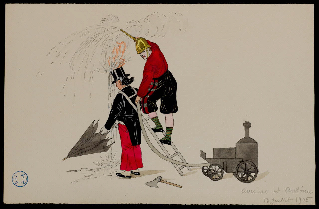 partie d'un ensemble de dessins Averino et Antonio 1968.102.617.4 Photo