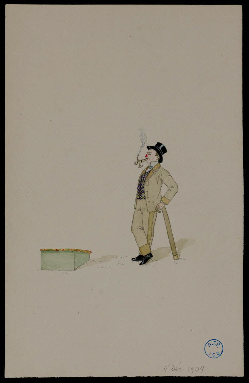 partie d'un ensemble de dessins Artiste de cirque 1968.102.617.7 Photo