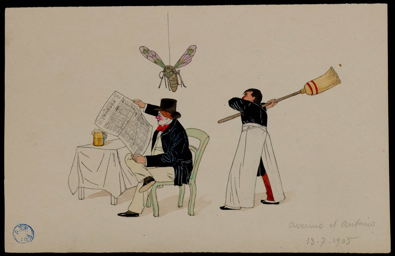 partie d'un ensemble de dessins Averino et Antonio 1968.102.617.8 Photo