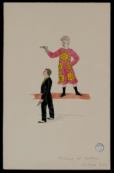 partie d'un ensemble de dessins Averino et Antonio 1968.102.617.9  Photo