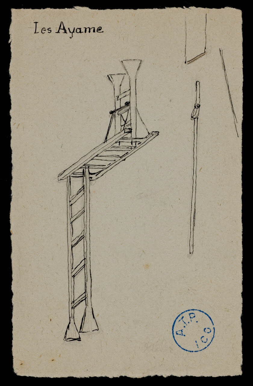 partie d'un ensemble de dessins Les Ayame 1968.102.622.3 Photo