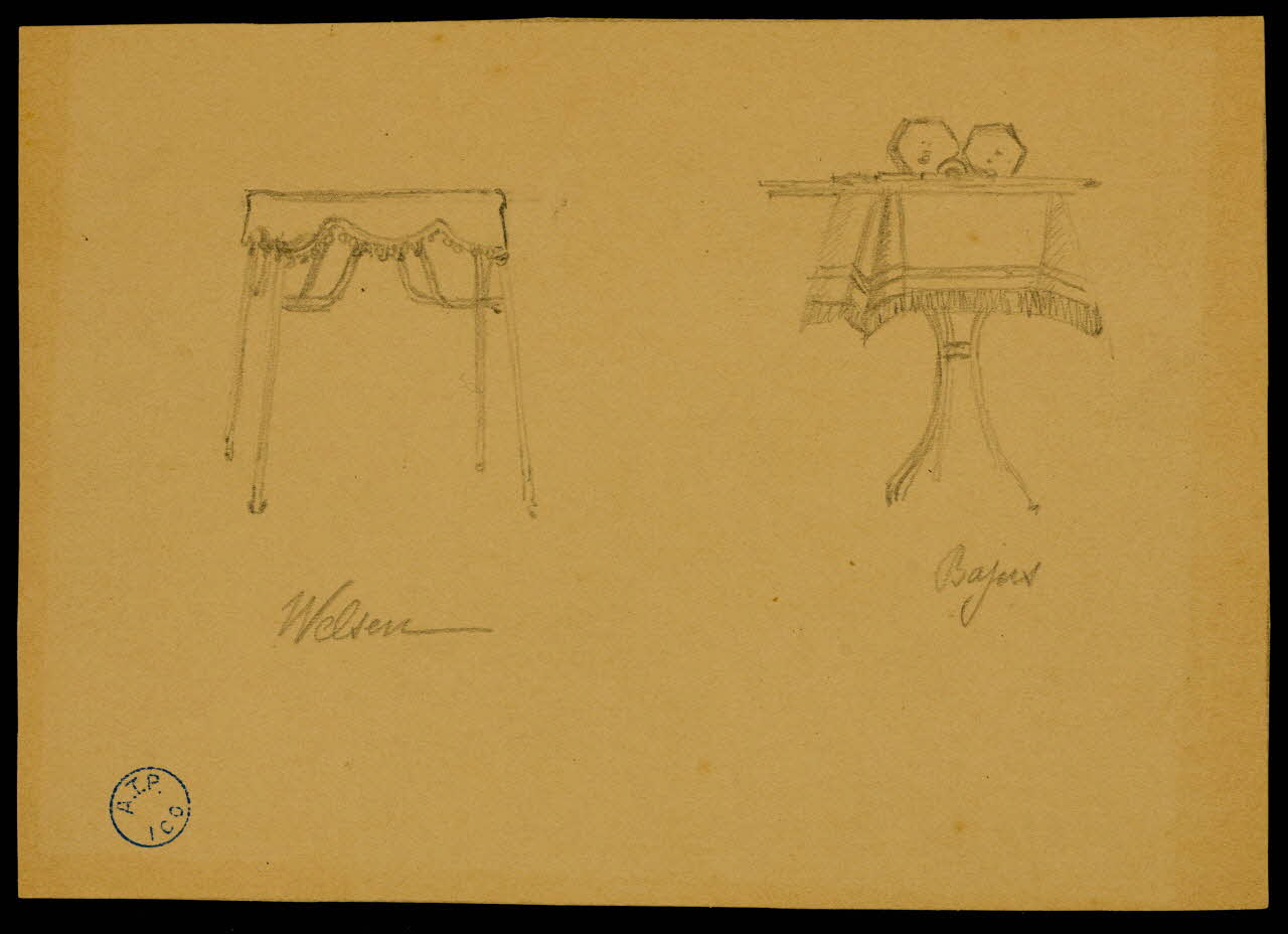 partie d'un ensemble de dessins Welsen  Bajus 1968.102.638 Photo