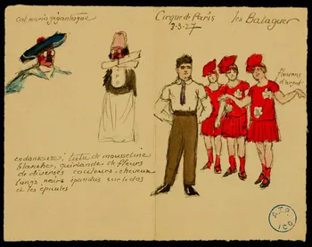 partie d'un ensemble de dessins Les Balaguer 1968.102.643 Photo