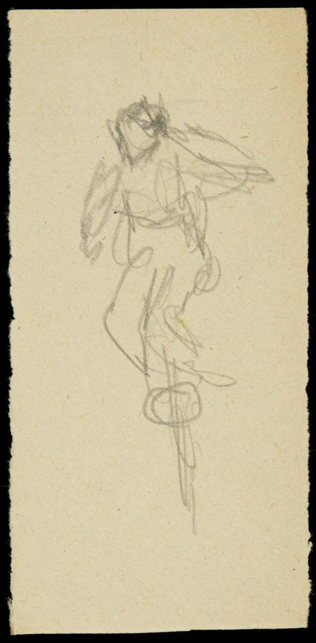 partie d'un ensemble de dessins Esquisse d'acrobate 1968.102.650.3 Photo