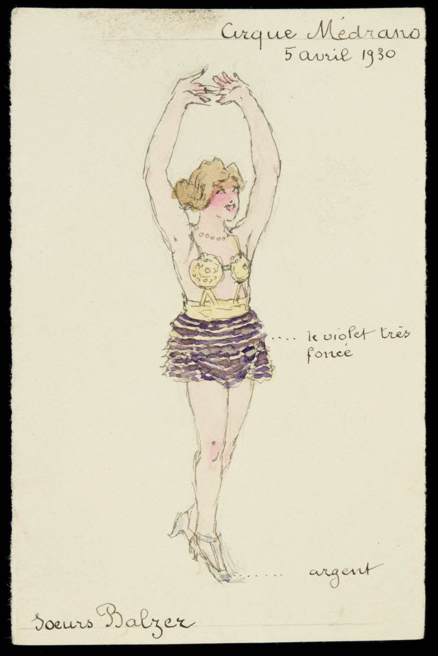 partie d'un ensemble de dessins Sœurs Balzer 1968.102.653 Photo