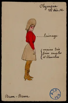 partie d'un ensemble de dessins Bam-Bam 1968.102.656.1  Photo