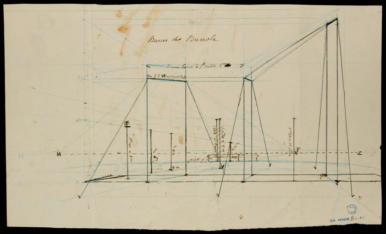 partie d'un ensemble de dessins Barres des Banola 1968.102.658 Photo