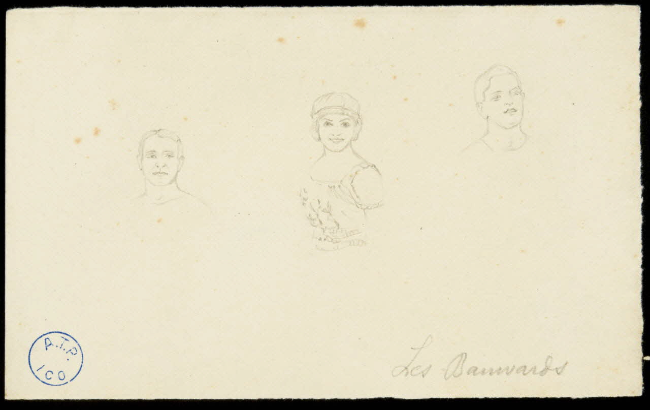 partie d'un ensemble de dessins Les Banvards 1968.102.661.6 Photo