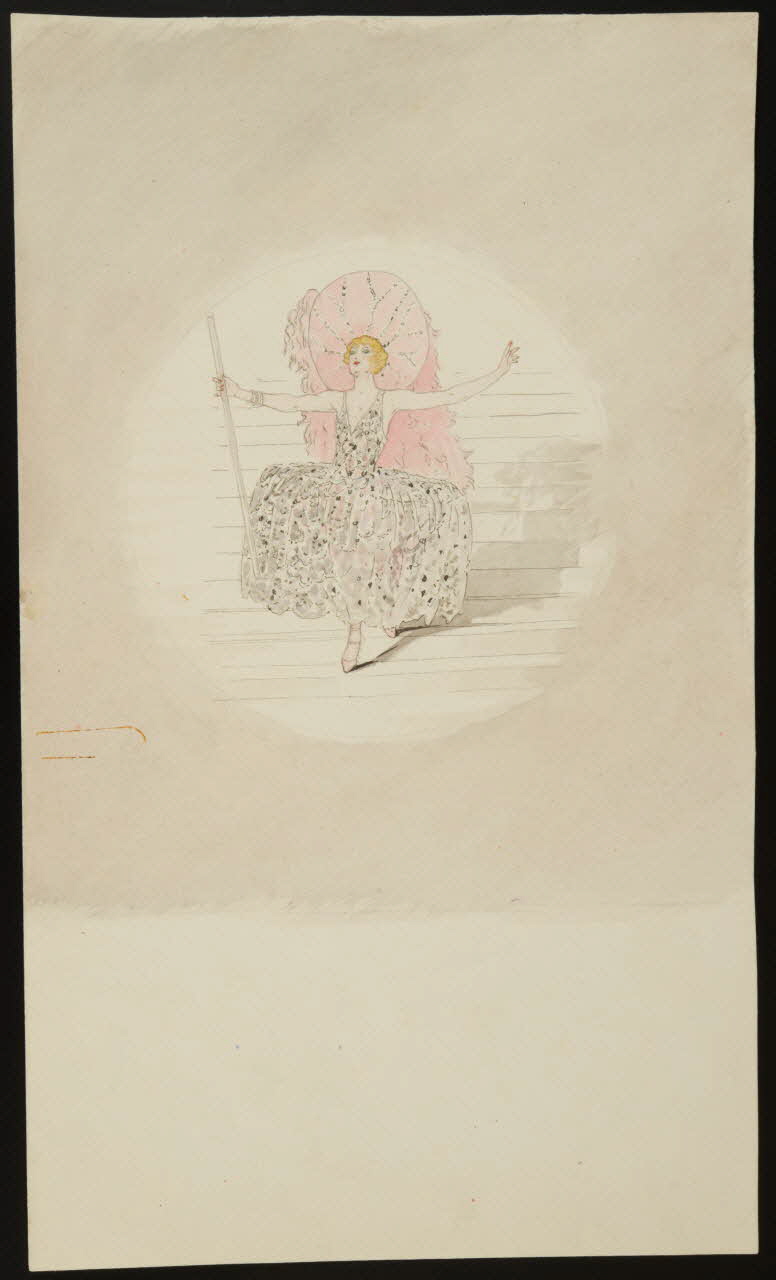 partie d'un ensemble de dessins Femme sur un escalier 1968.102.664.1 Photo