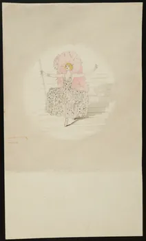 partie d'un ensemble de dessins Femme sur un escalier 1968.102.664.1 Photo