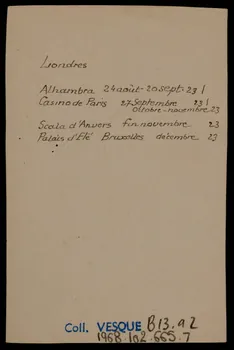 partie d'un ensemble de dessins Barbette 1968.102.665.7 Photo