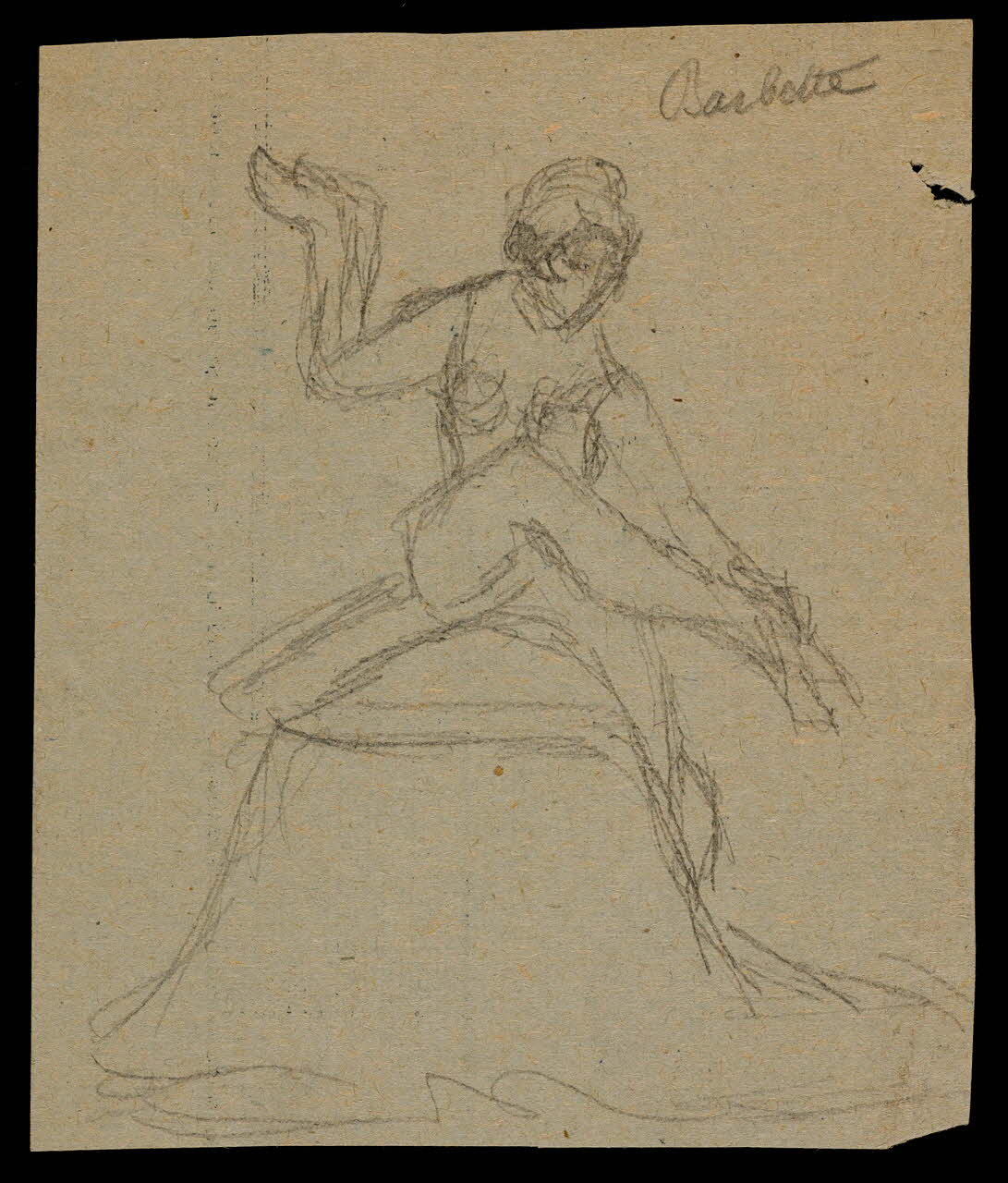 partie d'un ensemble de dessins Barbette 1968.102.667.4 Photo