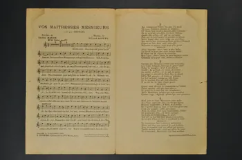 Vincent Scotto ; Gaston Baron ; Georgel ; H. Delormel partition de musique petit format Île-de-France, France 1918 1965.160.67 Photo Mucem