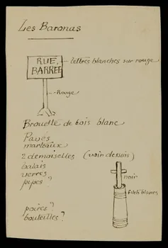 partie d'un ensemble de dessins Les Baronas 1968.102.672 Photo