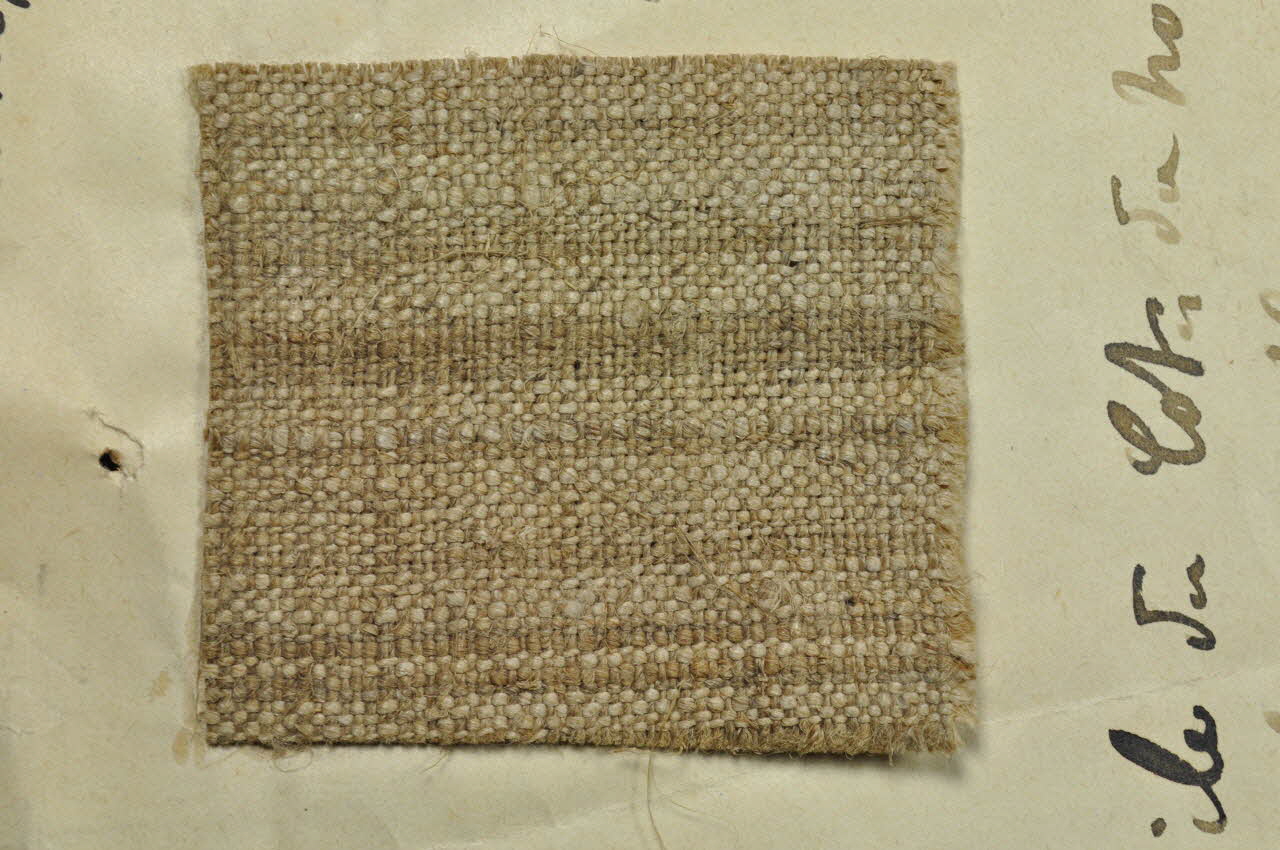 échantillon de tissu Toile des Côtes du Nord 1901.1.677 Photo Mucem