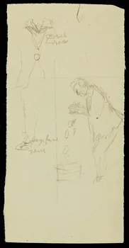 partie d'un ensemble de dessins Bartley 1968.102.681.2  Photo