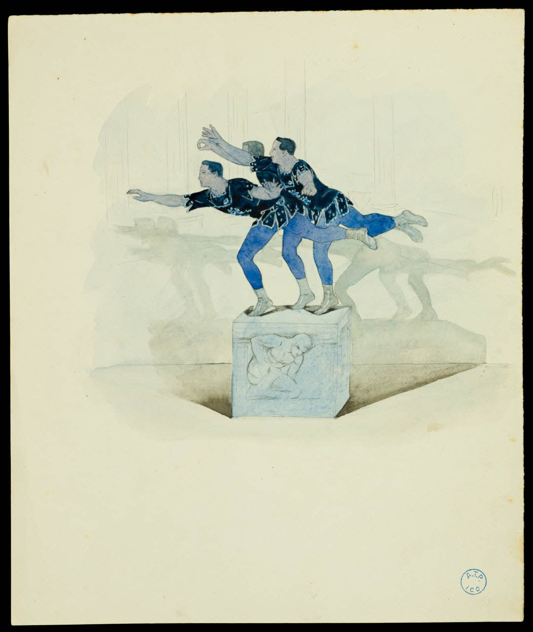 partie d'un ensemble de dessins Démonstration de force 1968.102.685 Photo
