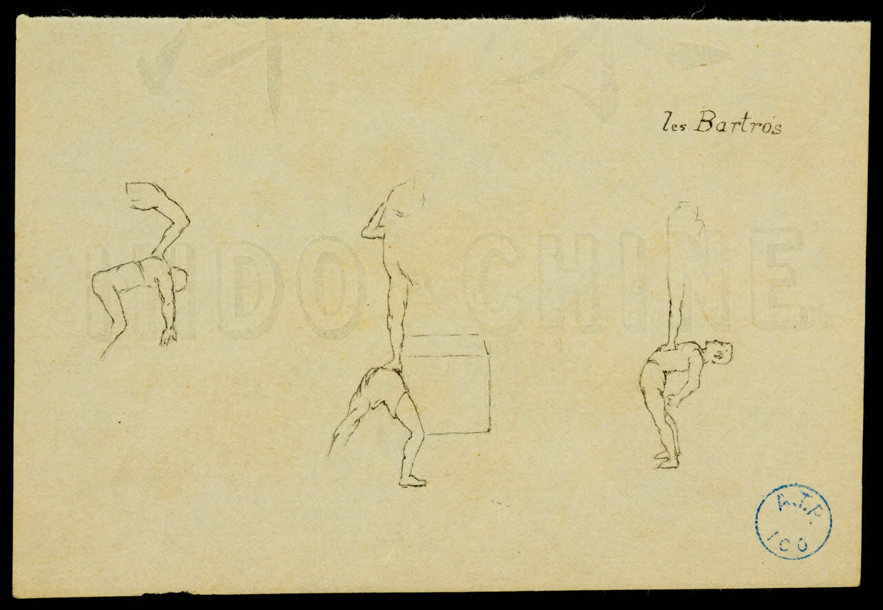 partie d'un ensemble de dessins les Bartros 1968.102.689 Photo