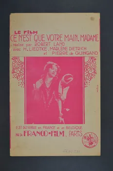 Fernand Rouvray ; Léo Lelièvre ; Henri Varna ; André Mauprey ; Ralph Erwin ; Pizella ; Charles Brull ; Éditions Max Eschig chanson petit format Île-de-France, France 1928 1966.158.273 Photo Mucem