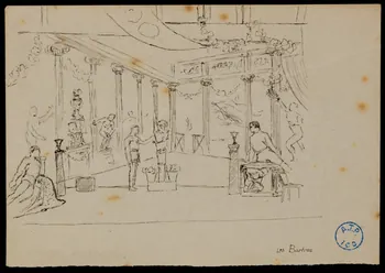 partie d'un ensemble de dessins Les Bartros 1968.102.694.3 Photo