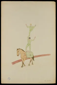 partie d'un ensemble de dessins Les Bastien 1968.102.731 Photo