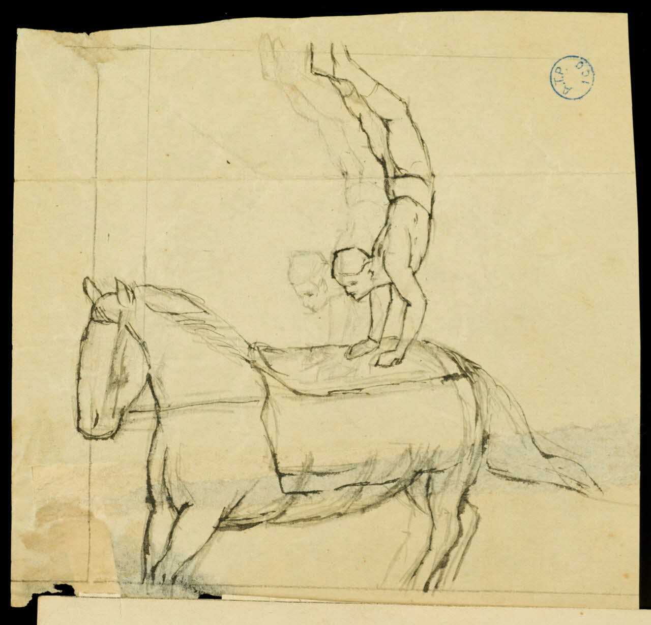 partie d'un ensemble de dessins Voltige 1968.102.738.4 Photo