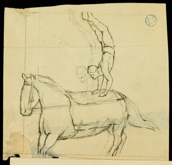 partie d'un ensemble de dessins Voltige 1968.102.738.4 Photo
