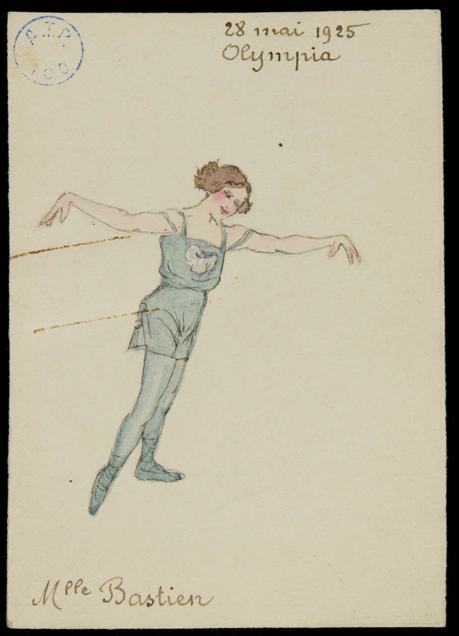 partie d'un ensemble de dessins Mlle Bastien 1968.102.756.2 Photo